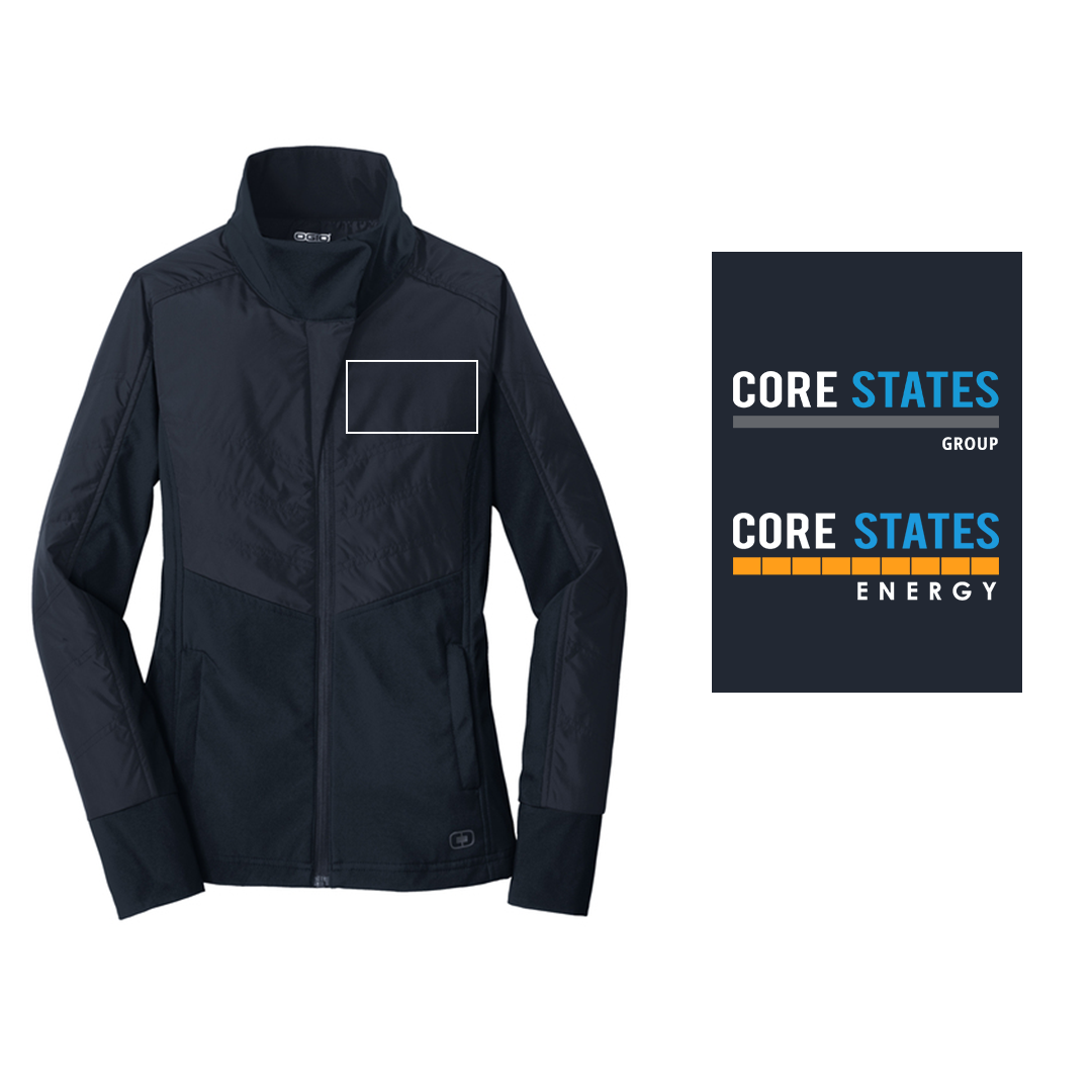 Women's OGIO® Brink Soft Shell - Propel Navy