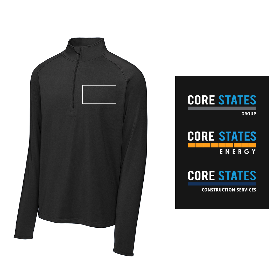 Men's Sport-Tek® Sport-Wick® Stretch 1/4-Zip Pullover - Black – Core ...