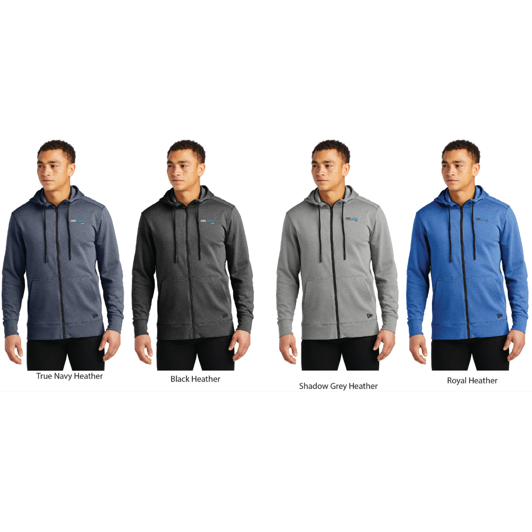 New Era Loose Fit Fleece Full-Zip Hoodie