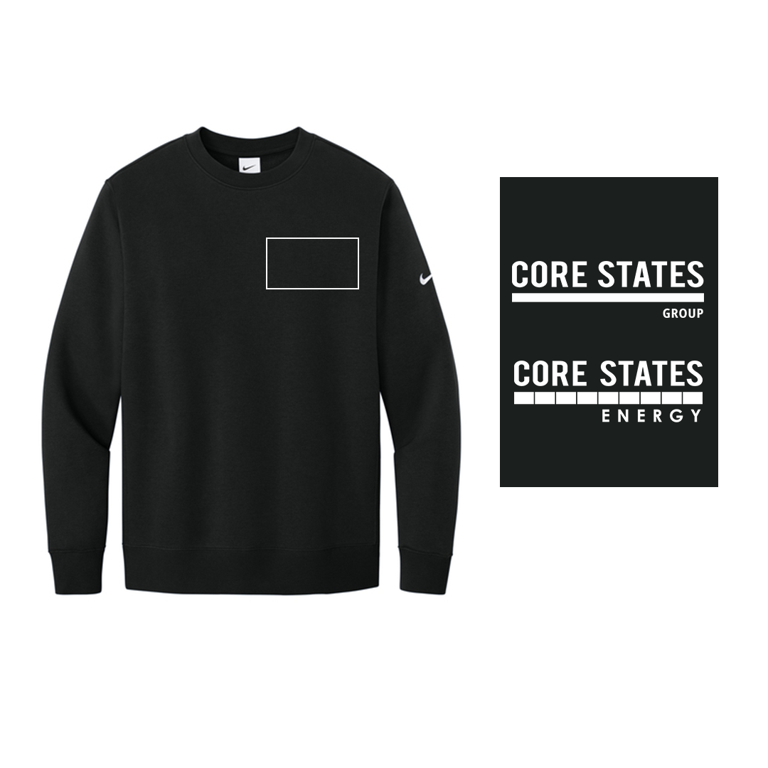 Nike Club Fleece Sleeve Swoosh Crew
