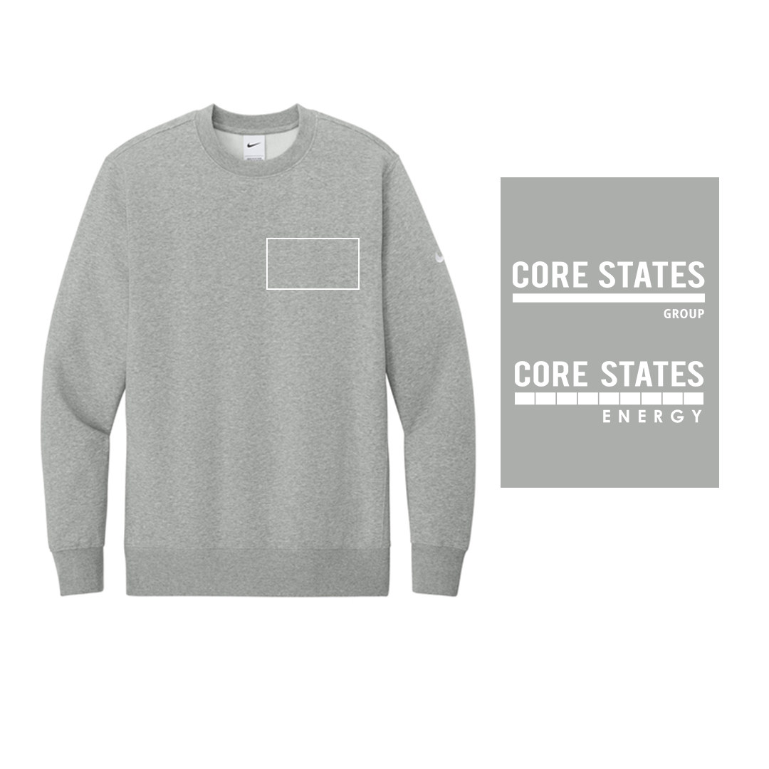 Nike Club Fleece Sleeve Swoosh Crew
