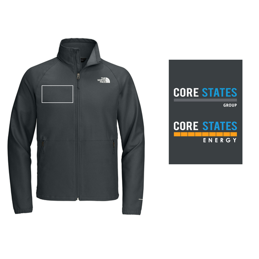 Men's The North Face® Barr Lake Soft Shell Jacket - Dark Grey